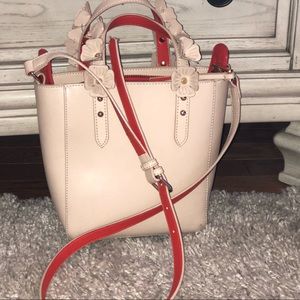 Purse from Zara! Beautiful tan and orange color!